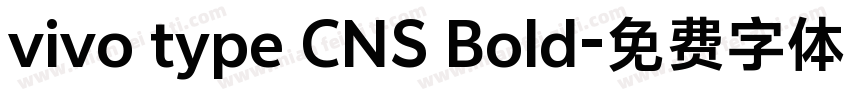 vivo type CNS Bold字体转换